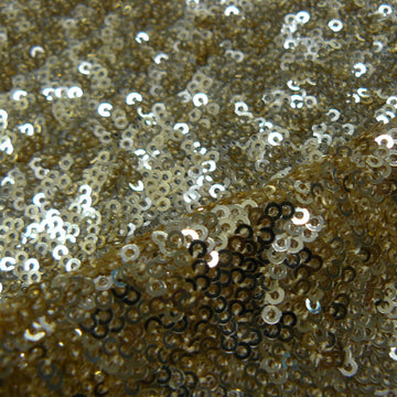 Disco Gold - Stretch Tulle Sequins