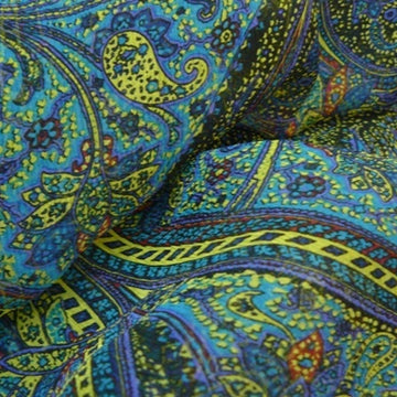 Paisley Chiffon Blue