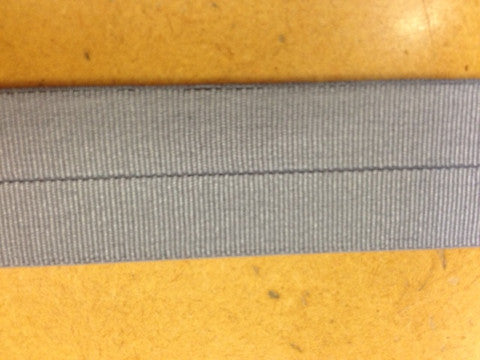 18mm Stretch Fold-Over Binding - Silver Grey