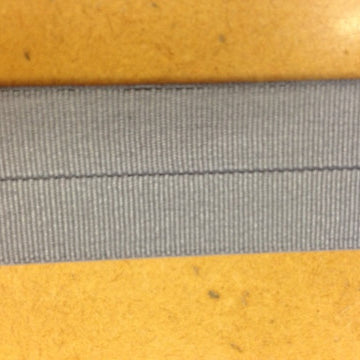 18mm Stretch Fold-Over Binding - Silver Grey