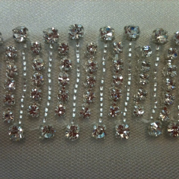 Diamante Swarovski Crystal Lines Trim