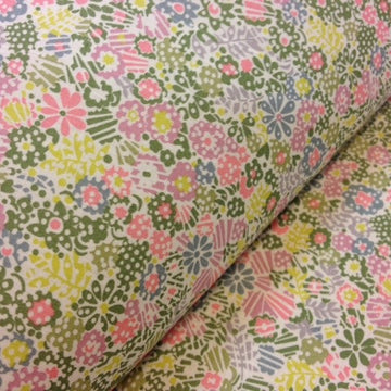 Liberty - Clarricoates Pink/Green Tana Lawn