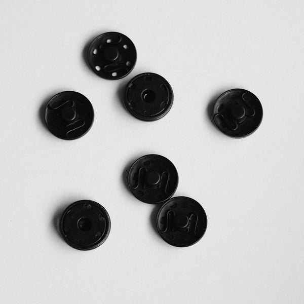 21mm Press Studs - Black
