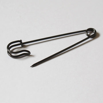 Kilt Pin Shiny Black Nickel - 10cm (4")