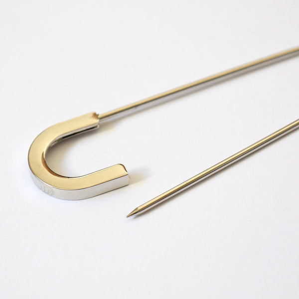 U Kilt Pin/Shiny Silver - 7.5cm (3")