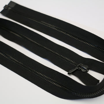 Riri 75cm Open End Metal Zip - Black/Gunmetal